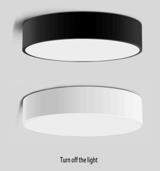 Simple Style Ceiling Lamps Living Room Bedroom Balcony CorridorsEnergy-Saving LED Diameter 23cm LED Warm Light (Black) June 2018 - 4 Simple Style Ceiling Lamps Living Room Bedroom Balcony CorridorsEnergy-Saving LED Diameter 23cm LED Warm Light (Black) - 4
