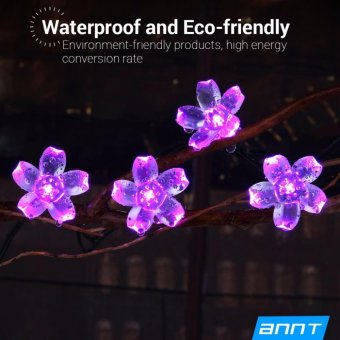 Solar String Lights Outdoor Indoor Flower Shape Lighting 7m 23ft 50Led Fairy Blossom Flower Light Decorative Holiday Party Garden HomeWedding Light (Purple) - Intl June 2018 - 2 Solar String Lights Outdoor Indoor Flower Shape Lighting 7m 23ft 50Led Fairy Blossom Flower Light Decorative Holiday Party Garden HomeWedding Light (Purple) - intl - 2