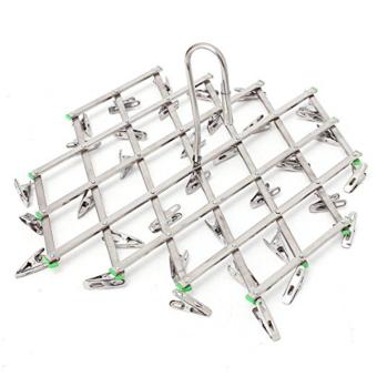 Stainless Steel 35 Clips Folding Underwear Hanging Bra Sock LaundryHanger Drying Clothes Rack Dryer - Intl June 2018 - 5 Stainless Steel 35 Clips Folding Underwear Hanging Bra Sock LaundryHanger Drying Clothes Rack Dryer - intl - 5