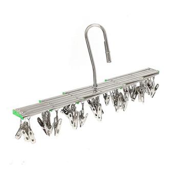 Stainless Steel 35 Clips Folding Underwear Hanging Bra Sock LaundryHanger Drying Clothes Rack Dryer - Intl June 2018 - 3 Stainless Steel 35 Clips Folding Underwear Hanging Bra Sock LaundryHanger Drying Clothes Rack Dryer - intl - 3