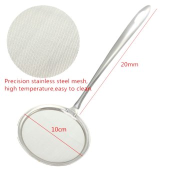 Stainless Steel Kitchenware Home Cooking Fine Mesh Oil Skimmer Strainer June 2018 - 4 Stainless Steel Kitchenware Home Cooking Fine Mesh Oil Skimmer Strainer - 4