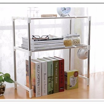 Stainless Steel Microwave Oven Rack Multi-function Kitchen ShelvesShelf Storage Rack Adjustable With Side Hook June 2018 - 5 Stainless Steel Microwave Oven Rack Multi-function Kitchen ShelvesShelf Storage Rack Adjustable with Side Hook - 5