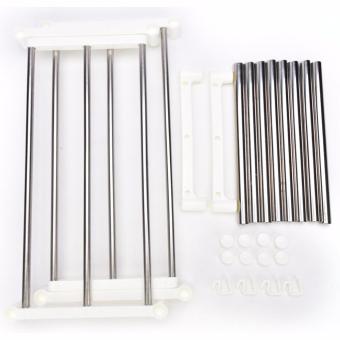 Stainless Steel Multifunctional Microwave Oven Shelf Rack StandingType Double Kitchen Storage Holders - Intl April 2018 - 2 Stainless Steel Multifunctional Microwave Oven Shelf Rack StandingType Double Kitchen Storage Holders - intl - 2