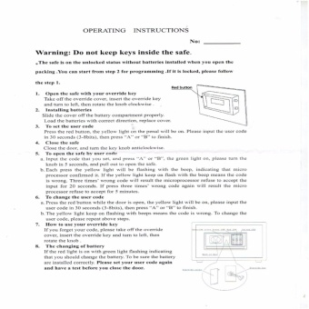 SW-4050E Safe Electronic Digital Safety Vault (D.Grey) June 2018 - 4 SW-4050E Safe Electronic Digital Safety Vault (D.Grey) - 4