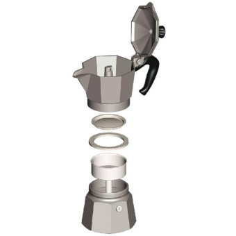 The Original Bialetti Moka Express Made In Italy 6-Cup StovetopEspresso Maker With Patented Valve - Intl June 2018 - 5 The Original Bialetti Moka Express Made in Italy 6-Cup StovetopEspresso Maker with Patented Valve - intl - 5