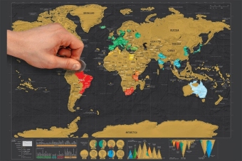 ThinkMax Scratch Off World Map Deluxe Edition Poster Personalized Travel Vacation - Intl June 2018 - 5 ThinkMax Scratch Off World Map Deluxe Edition Poster Personalized Travel Vacation - intl - 5