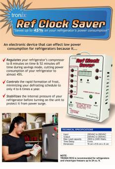 Tronix Ref Clock Saver / RCS - Appliance Protector & EnergySaver June 2018 - 2 Tronix Ref Clock Saver / RCS - Appliance Protector & EnergySaver - 2