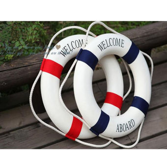 Welcome Red Nautical Wall Decor Ship Boat Ring Life Buoy Preserver 35cm June 2018 - 2 Welcome Red Nautical Wall Decor Ship Boat Ring Life Buoy Preserver 35cm - 2