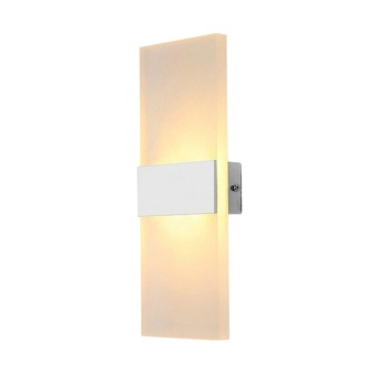 WOND 14*6cm LED Wall Lamp Bed-lighting Personal Ultra-thin Pathway Lamp With Rectangle Shape White Frame Warm White - Intl April 2018 - 3 WOND 14*6cm LED Wall Lamp Bed-lighting Personal Ultra-thin Pathway Lamp with Rectangle Shape White Frame Warm White - intl - 3