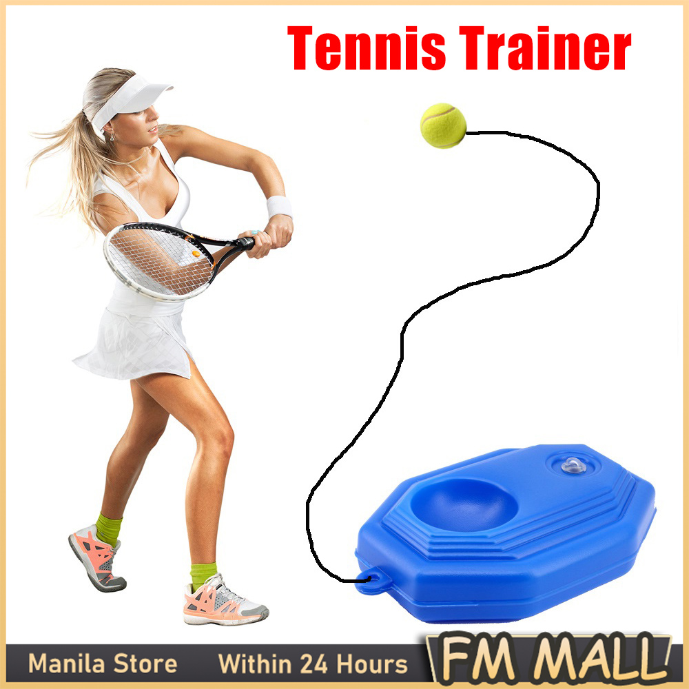 Self Tennis Training Tool Set Single Player Practice Equipment with Ball on a String for Adult Kids Beginner Tennis Trainer Rebound Balls 