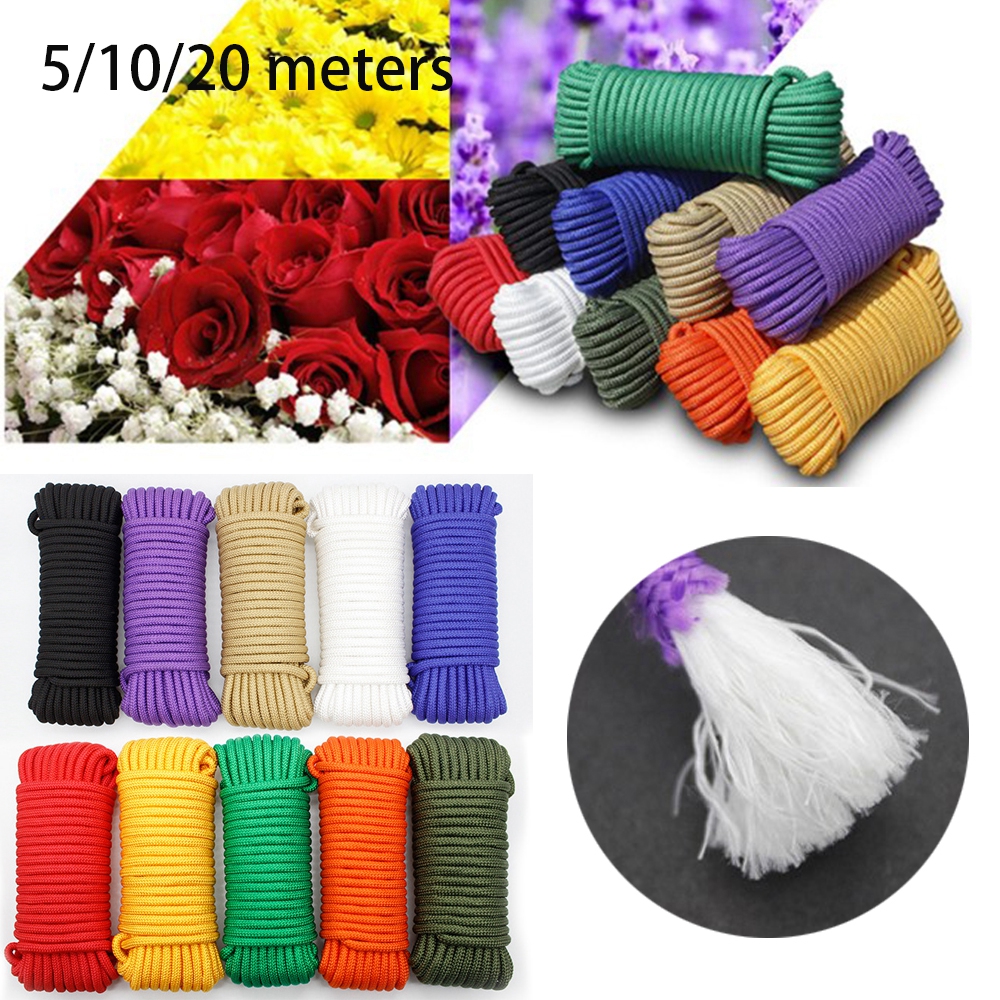 zhanxeng498 Paracord 550 Rope Paracord Cord Tent Rope อุปกรณ์ตั้งแคมป์เดินป่า