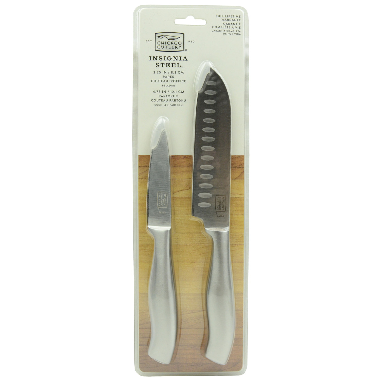 Chicago Cutlery Insignia Steel Guided Grip 3-pc. Knife Set