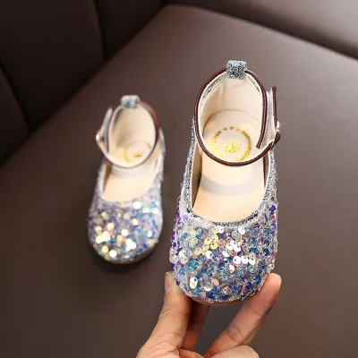 SABBG MALL shoes for kids girl shoes for kids Children Infant Kids Baby Girls Sequins Princess Single Casual Sandals Shoes (2)