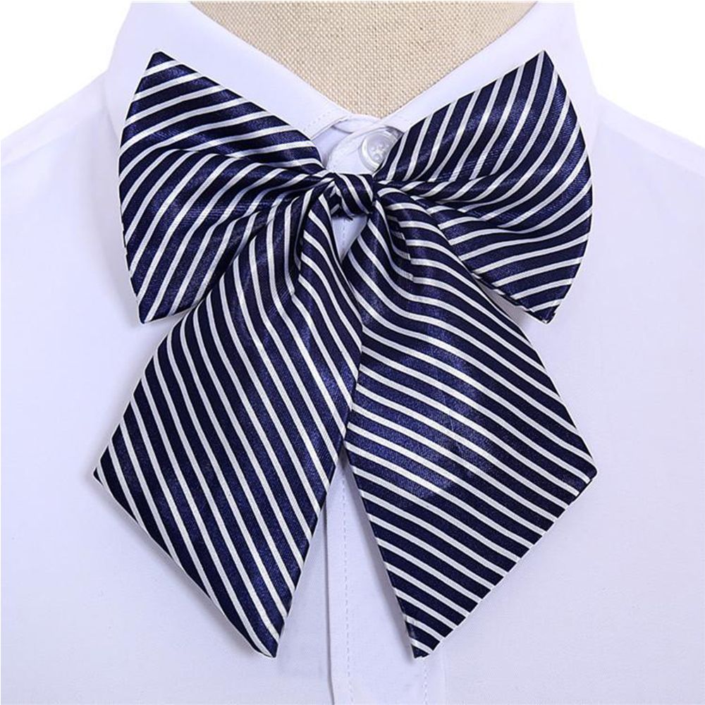 WXR35 Tie Bow อย่างเป็นทางการ Knot เนคไทชุดสูทผีเสื้อชุดลายทางหูกระต่าย