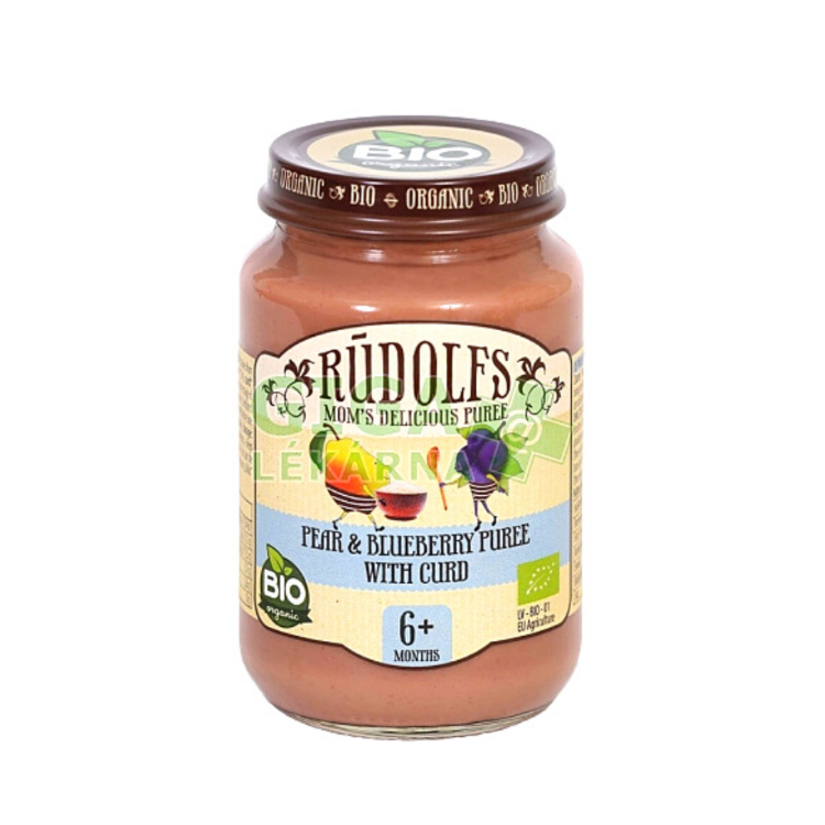 Rudolfs Organic Pear Blueberry Puree with Curd 190g Lazada PH