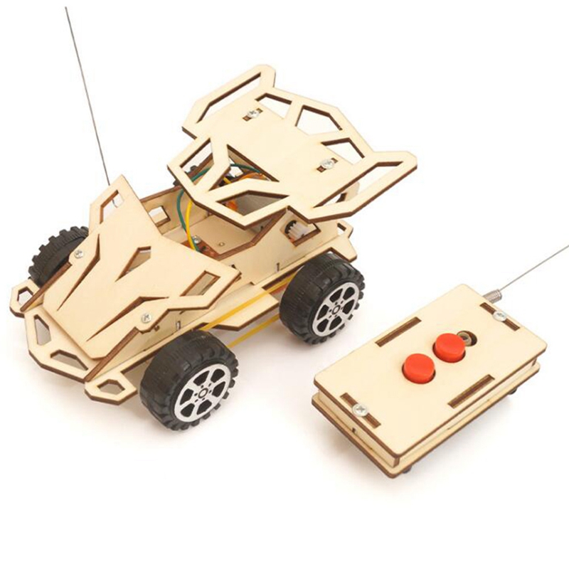 STEM Toys Science Project Education Diy Kit Wireless 4WD Remote Control
