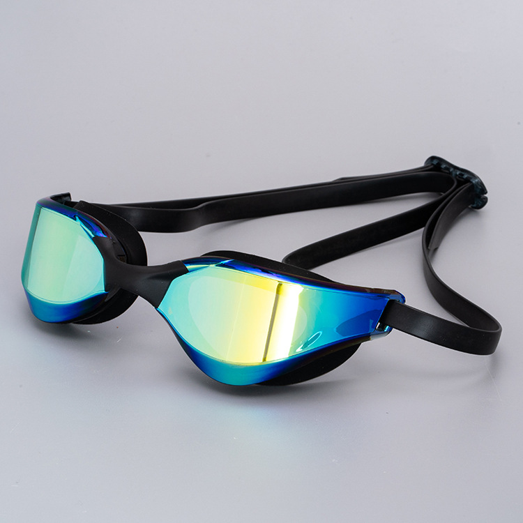 New Swim Goggles Adult Racing Electroplated HD Anti-Fog Swimming Goggles Professional Competition Training Adult Swim Goggles