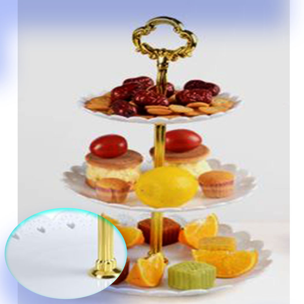 Round Good Quality Cake Serving Tray 3 Layered Party Desserts And Cake Preparation Tray Stand Lazada Ph