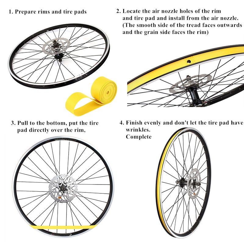 Road Cycle Rim Parts Tire Liners 26 Zhuitw 2pcs Bicycle Rim Strip