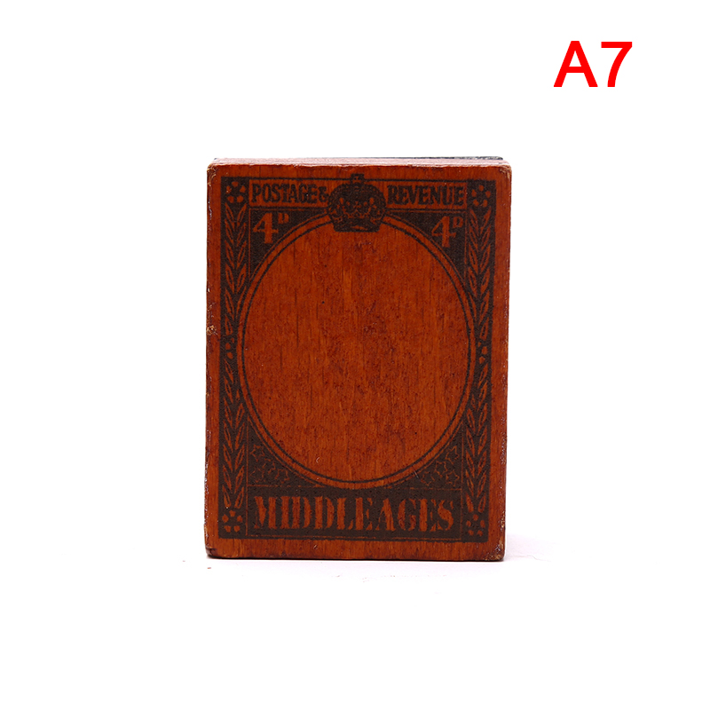 PINGZ Antique Post Office Series Decoration Stamp Wooden Rubber Stamp For Scrapbooking