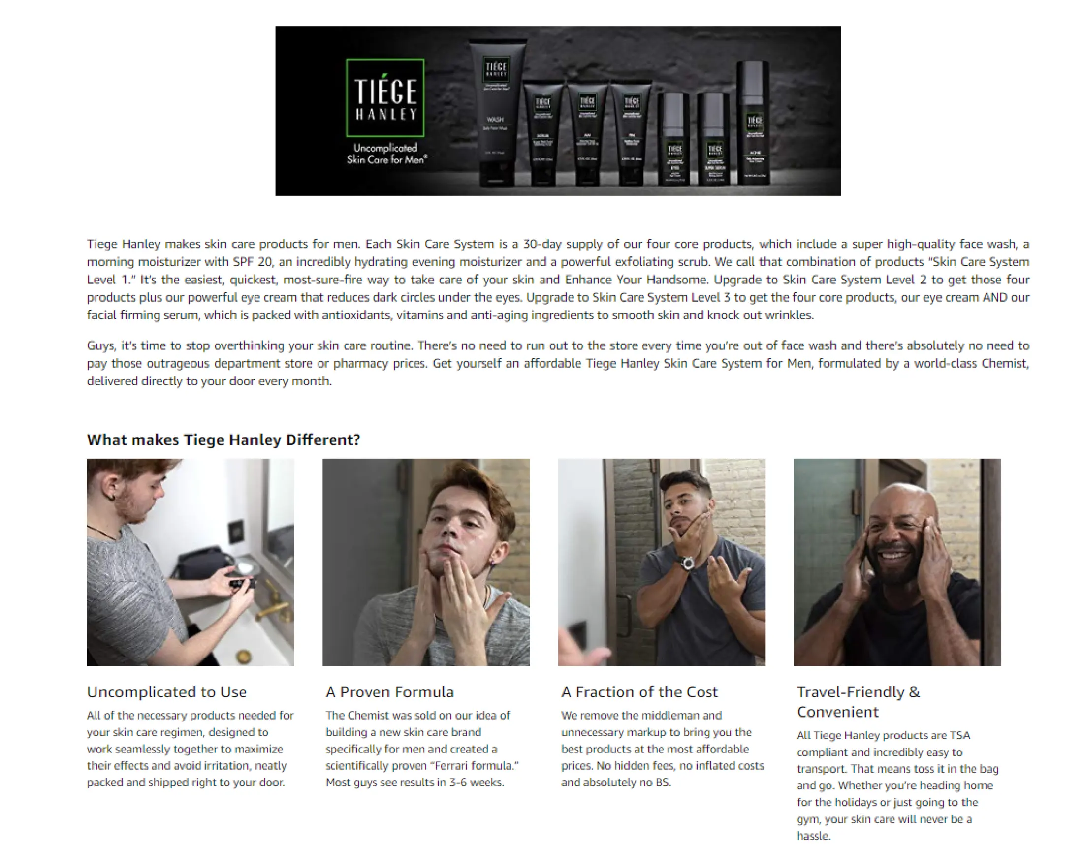 best men's skin care system