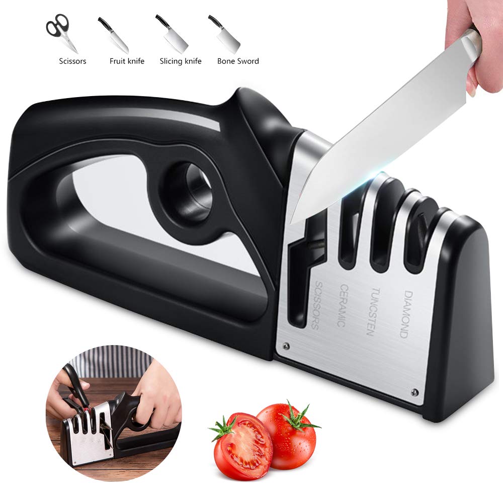 Count's Pit: Shop Kitchellence - Kitchen Knife Sharpener - 4-Slot Knife  Accessory Sharpening Tool in the Philippines