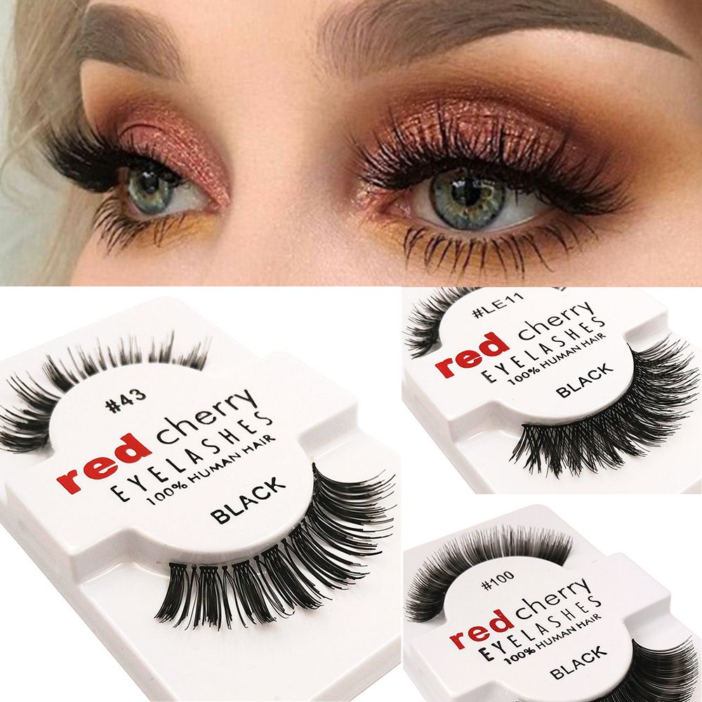 SANYIYANG แฟชั่น Faux Mink 1คู่ความงาม Cross เครื่องสำอางค์หนา3D ยาวธรรมชาติ Fake Eye Lashes แต่งหน้าขนตาปลอม