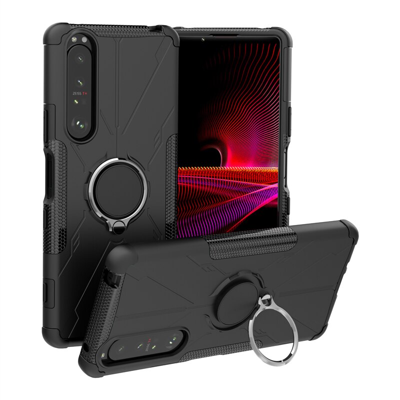 Ốp lưng phủ toàn bộ cho sony xperia 1 iii ốp lưng chống sốc có chân đế hút từ tính giáp cho sony xperia 1 iii ốp cho sony 1 10 iii