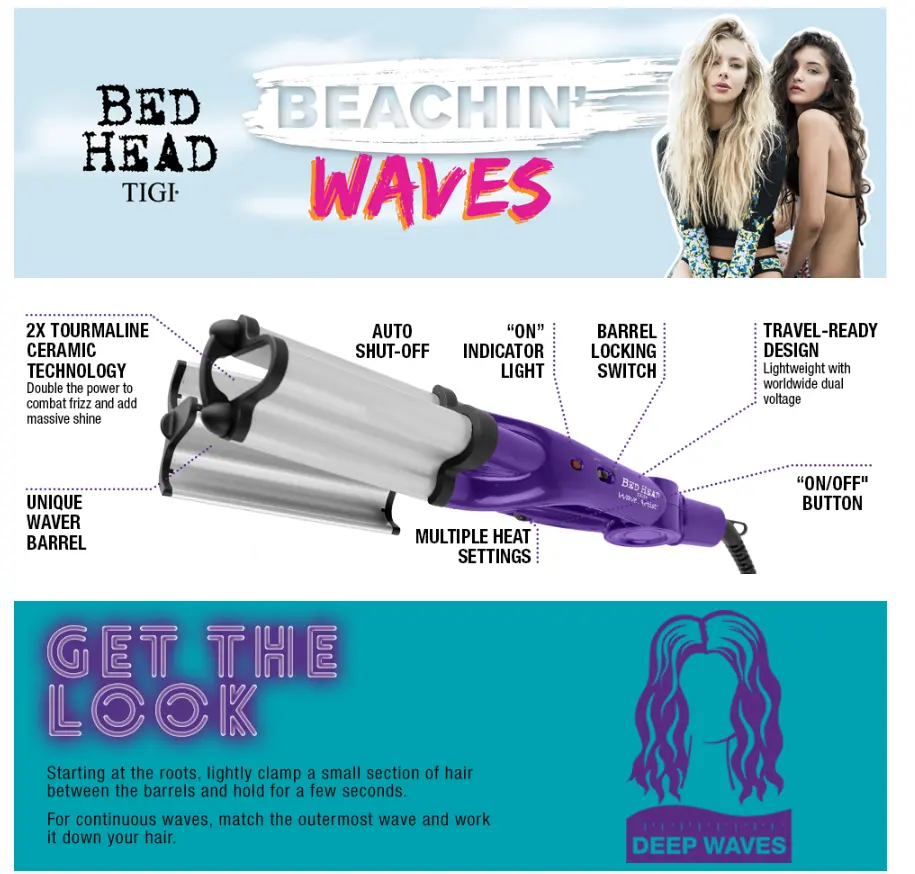Bed Head Wave Artist Deep Waver For Beachy Waves Generation Ii Dual Voltage Lazada Ph