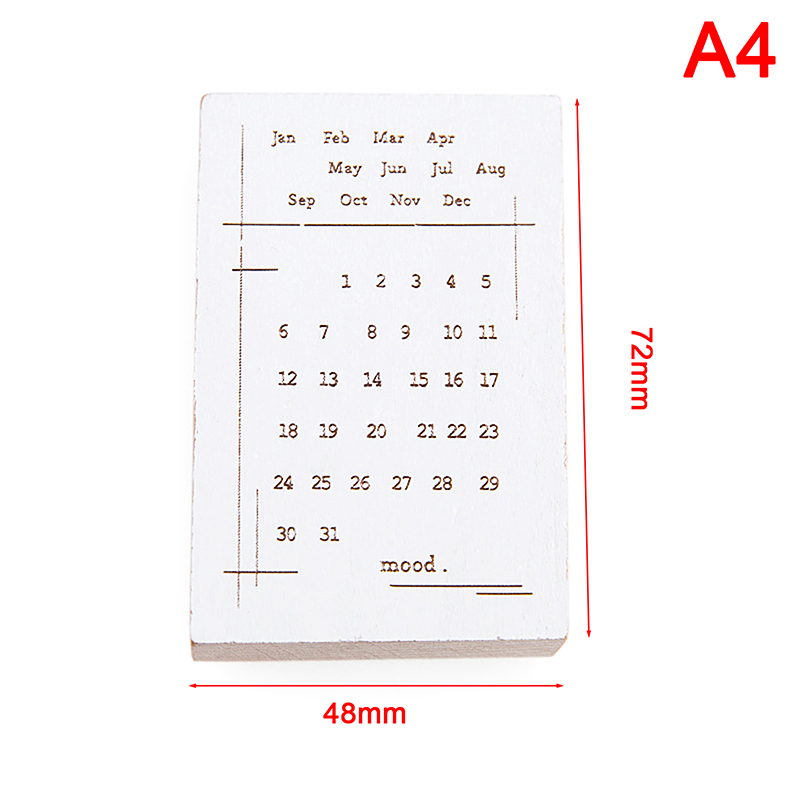 PINGZ Vintage Time Clock Series Weather Record Stamp DIY Wooden Rubber Stamps For Scra