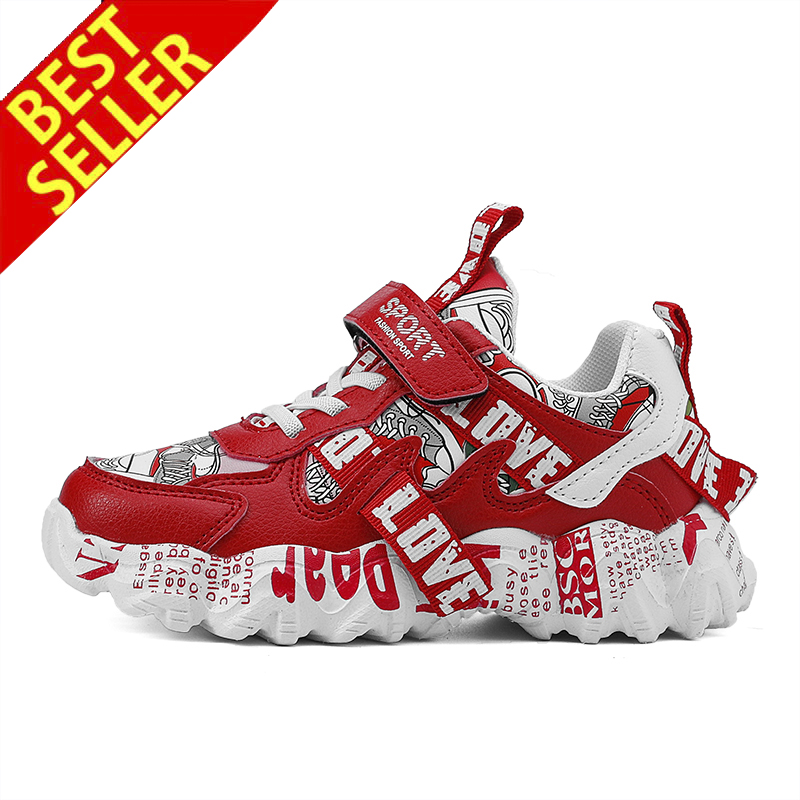 Shoes For Boys Sneakers Korean Style Children Sport Shoes Size 28-39 Running Shoes For Kids ราคา  444 บาท*ส่งฟรี