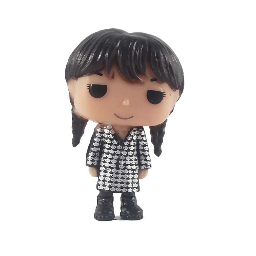 Decorative Objects Figurines Funko Wednesday Addams Figure Toy Family  Action Wedesday Model Doll Decoration Ornament Birthday Gift for Children  230621