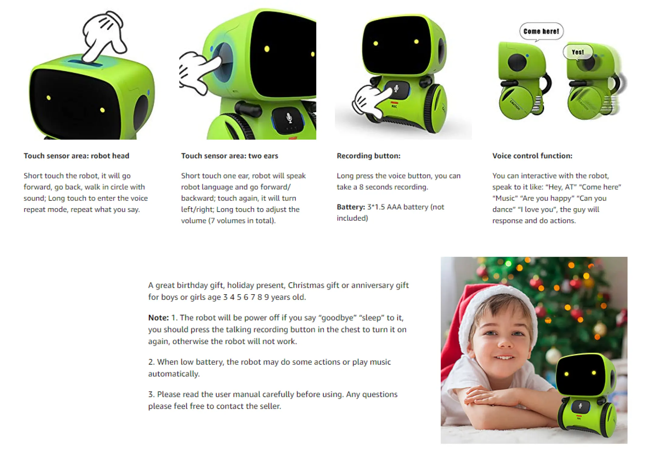 gilobaby voice controlled robot