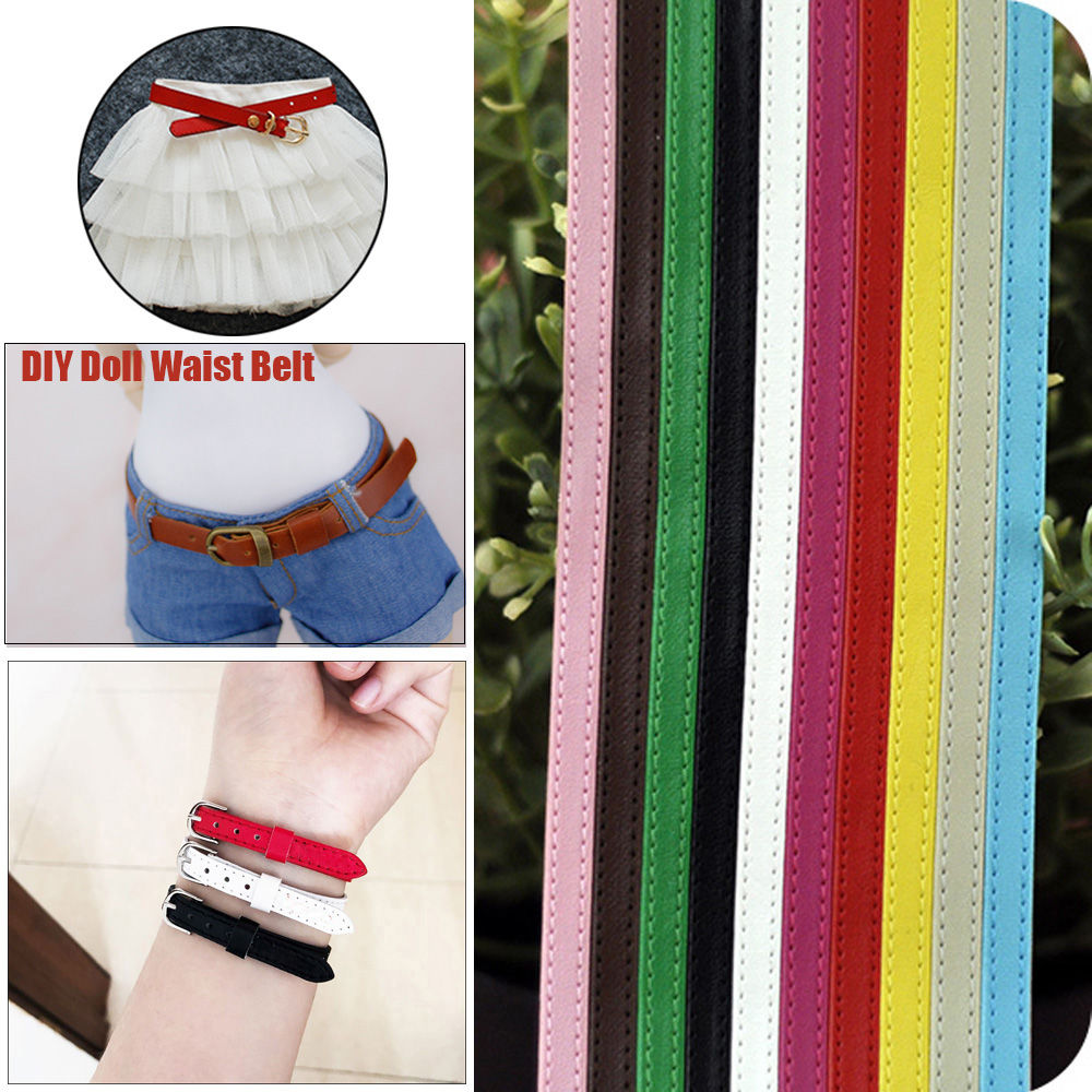 ADYQKU0DH High Quality Length 50cm Width 3/5mm DIY Handmade Belt Material Doll Waist Belts Clothes Accessories Kids Educational Toys