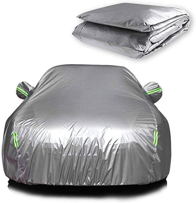 Car Covers for Honda Civic Car Cover For Sedan Outdoor Oxford Fabric One  Layer Lightweight All Weather Full Cover Rain Sun UV Protection with Zipper  (3L+)