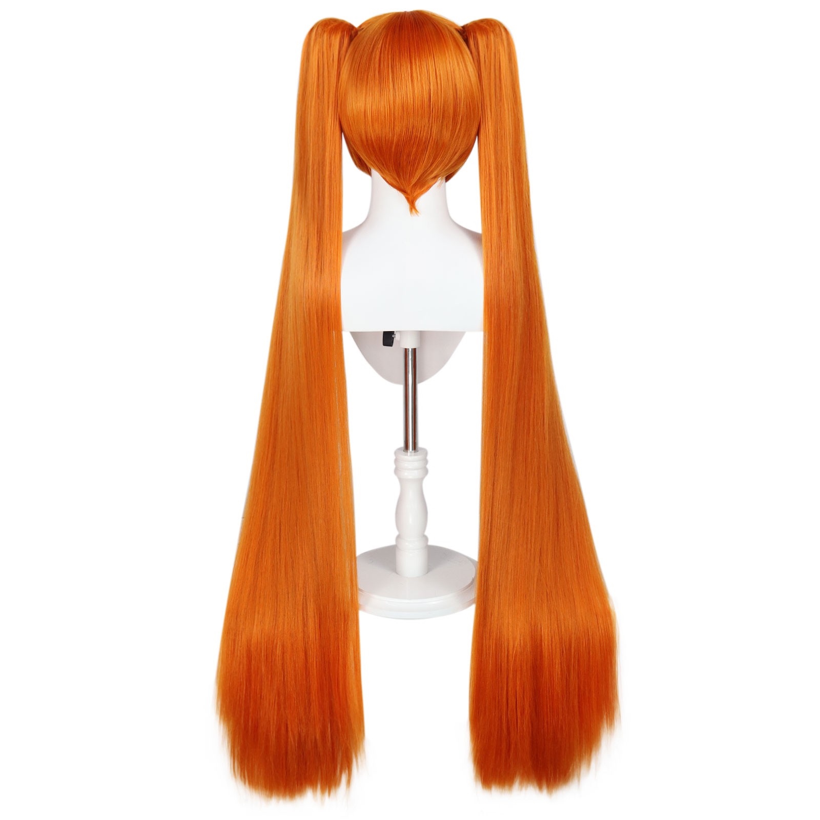 Game Yandere Simulator Osana Najimi 110cm Long Orange Pink Straight Cosplay  Wig Heat Resistant Hair Cosplay Wigs + a wig cap