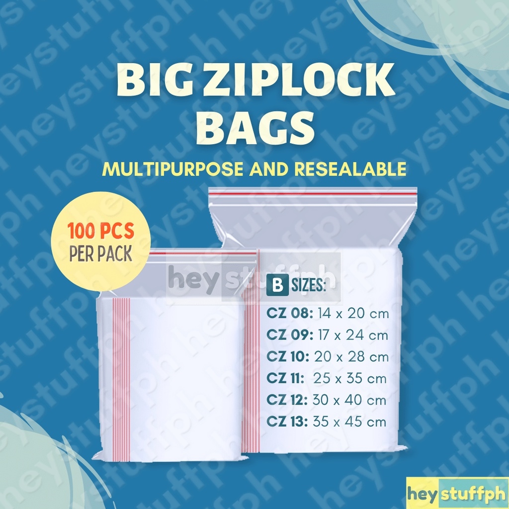 100pcs Ziplock Resealable Bag Quick Seal [Page 2 of 2]