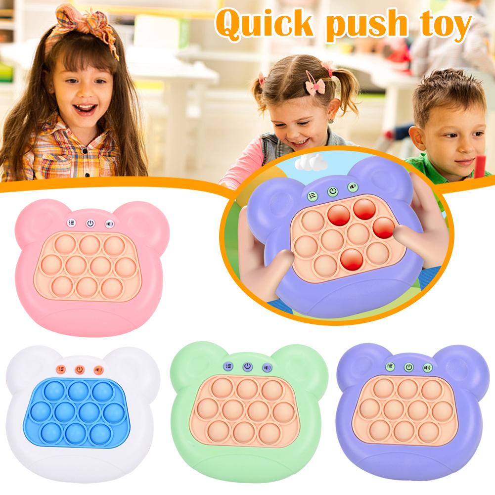 Pop Push Childrens Press Handle Fidget Toy Pinch Feeling Quick Push Game