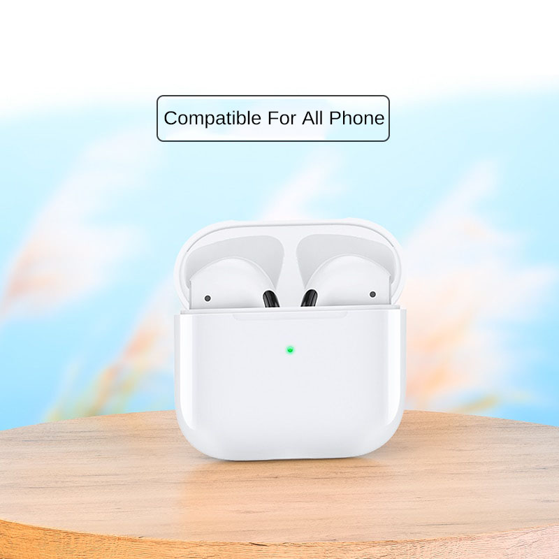 Tai nghe bluetooth mini pro 4, tai nghe không dây tws, tai nghe thể thao hộp đựng tai nghe và tai nghe