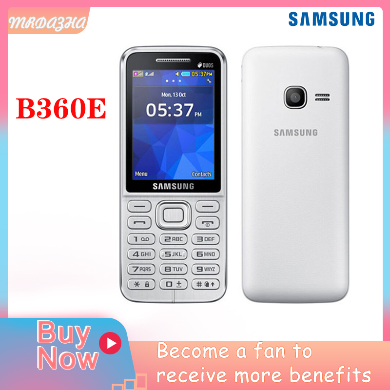 Hot selling Original for Samsung B360E 2G mobile phone dual card dual standby key high quality flip phone for senior citizens, student phone