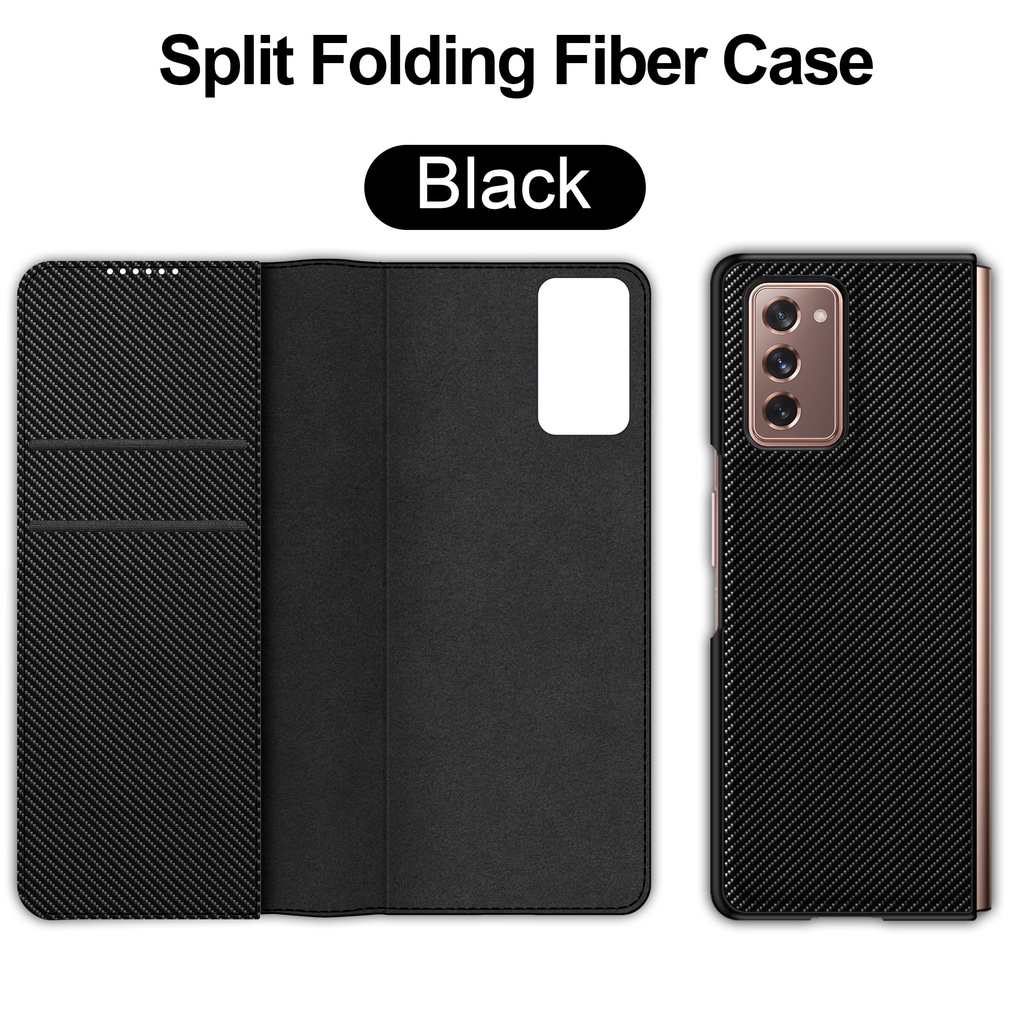 Bao da điện thoại nắp lật dạng ví cho Samsung Galaxy Z Fold 2 5G Samsung Z Fold2