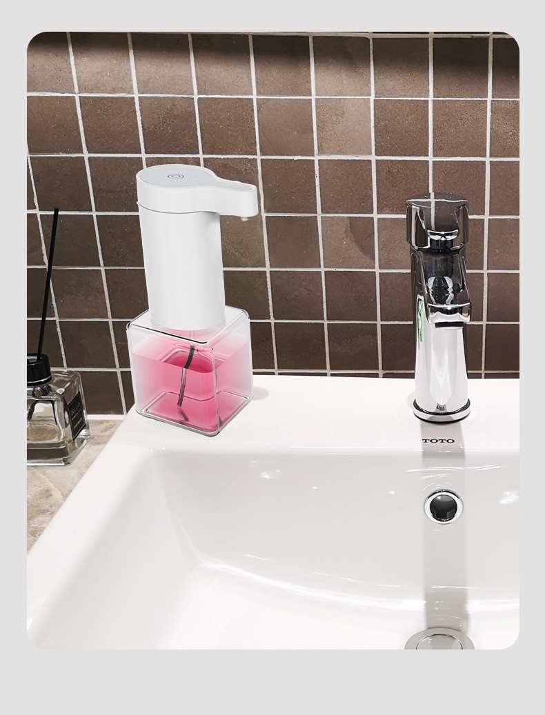 Usb Refillable Automatic Foam Soap Dispenser Smart Bathroom Hand Washer Lazada Ph