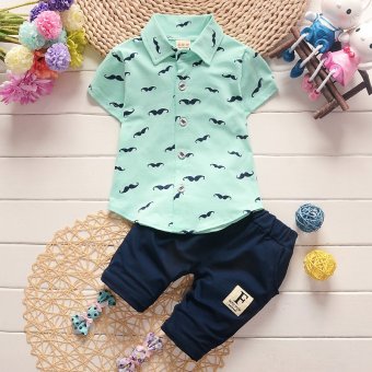 2017 New Arrival 2pcs/Set Polo Shirts Clothing Set For ChildrenKids Boys 80cm - Intl June 2018 - 4 2017 New Arrival 2pcs/Set Polo Shirts Clothing Set for ChildrenKids Boys 80cm - intl - 4