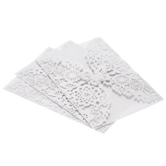 20Pcs Romantic Carved Flower Pattern Invitation Card Exquisite Hollow Out Cards Wedding Favor Party Supplies Decoration (White) - Intl July 2018 - 5 20Pcs Romantic Carved Flower Pattern Invitation Card Exquisite Hollow Out Cards Wedding Favor Party Supplies Decoration (White) - intl - 5