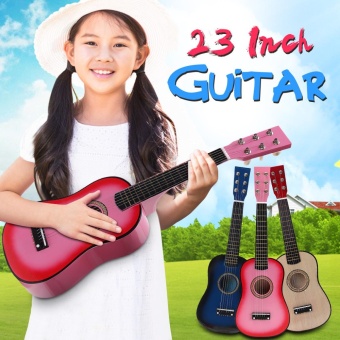 "23"" Beginners Practice Acoustic mini Children Guitar 6 String - intl"
