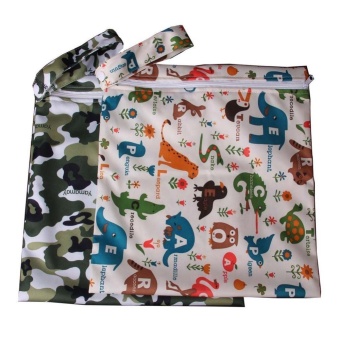 2pcs Baby Protable Nappy Reusable Washable Wet Dry Cloth ZipperWaterproof Diaper Storage Bag - Intl June 2018 - 3 2pcs Baby Protable Nappy Reusable Washable Wet Dry Cloth ZipperWaterproof Diaper Storage Bag - intl - 3