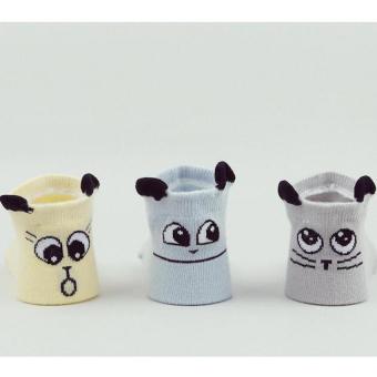 3 Pairs Baby Slip-resistant Cotton Socks For 0-12 Months June 2018 - 2 3 Pairs Baby Slip-resistant Cotton Socks For 0-12 Months - 2