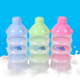 4 Layers Portable Infant Baby Milk Powder Formula Dispenser FeedingCase Box Container (Pink) - Intl June 2018 - 2 4 Layers Portable Infant Baby Milk Powder Formula Dispenser FeedingCase Box Container (Pink) - intl - 2