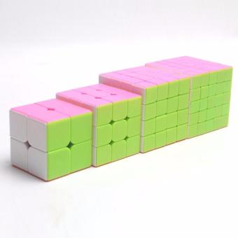 4pcs Rubiks Stickerless Magic Speed Cube Collection Set 2x2 3x3 4x45x5 June 2018 - 2 4pcs Rubiks Stickerless Magic Speed Cube Collection Set 2x2 3x3 4x45x5 - 2
