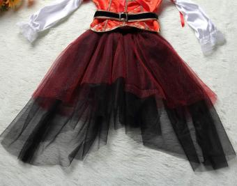 4PCS/Set Dress+Belt+Hat+Skirt Kids Party Cosplay Dress Up PirateHalloween Costumes For Girls (L Size Height 115-125CM) - Intl June 2018 - 5 4PCS/Set Dress+Belt+Hat+Skirt Kids Party Cosplay Dress Up PirateHalloween Costumes for Girls (L Size Height 115-125CM) - intl - 5